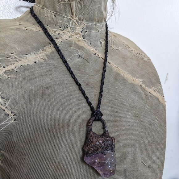 Amethyst Electroformed Necklace - Picture 5 of 8